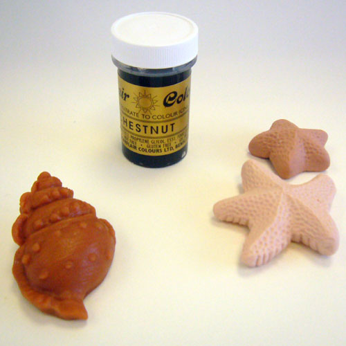 Χρώμα ζαχαροπλαστικής πάστα καφέ chestnut 25γρ Sugarflair