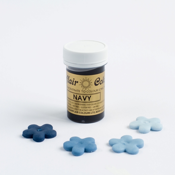Χρώμα ζαχαροπλαστικής πάστα μπλε navy 25γρ Sugarflair