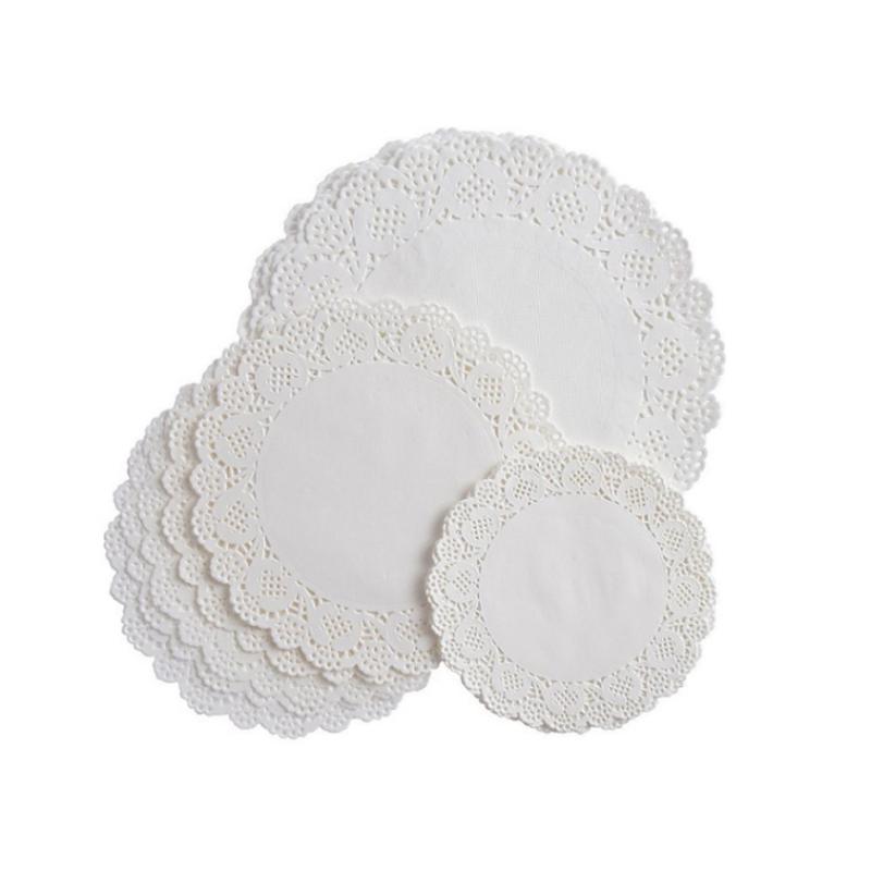 Βάσεις χάρτινες λευκές με δαντέλα 18τεμ 21,5cm Viosarp