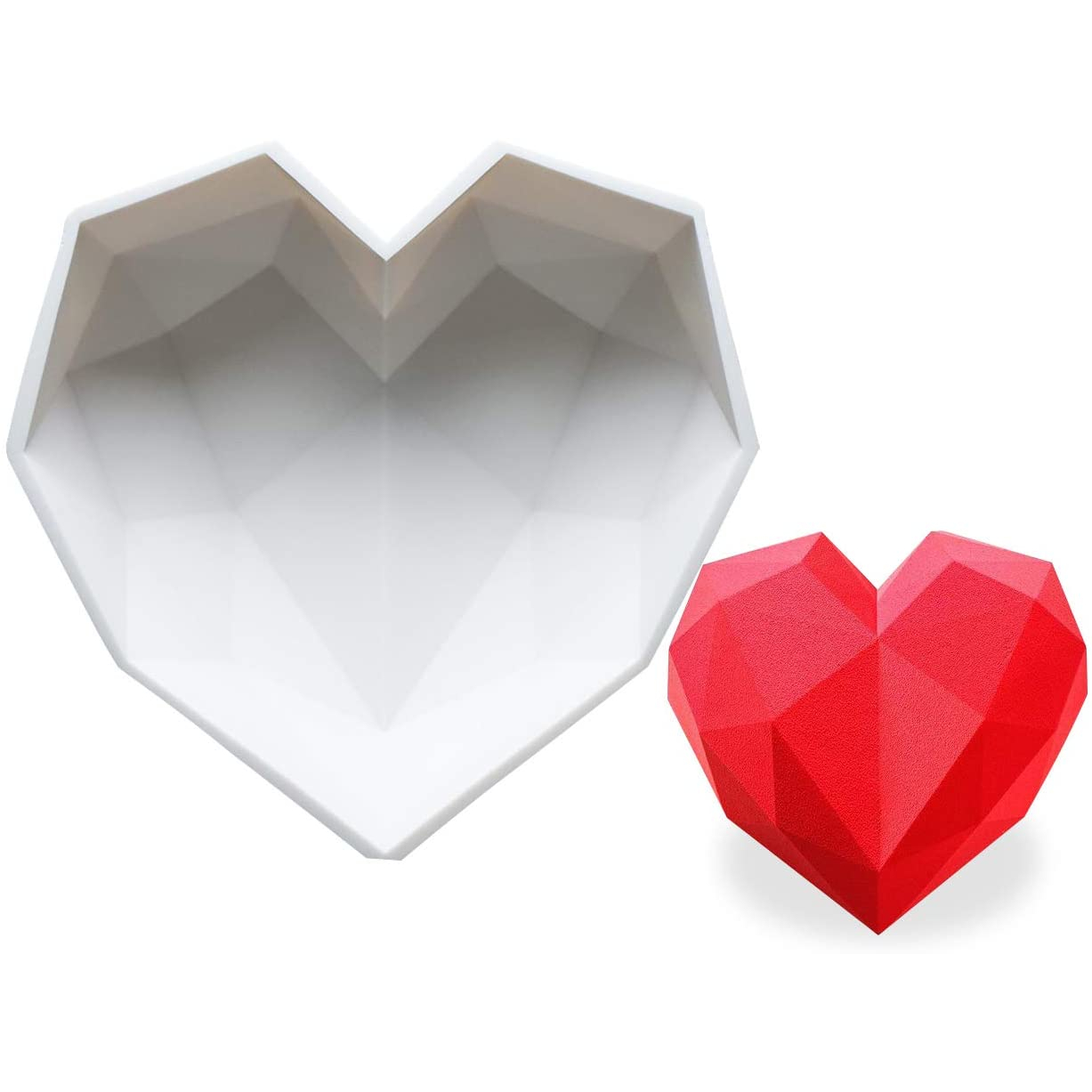 Φόρμα σιλικόνης καρδιά Diamond 23cm