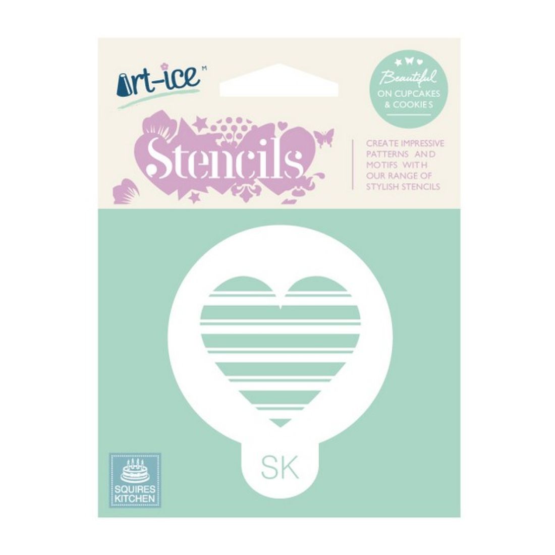 Στένσιλ καρδιά 80mm