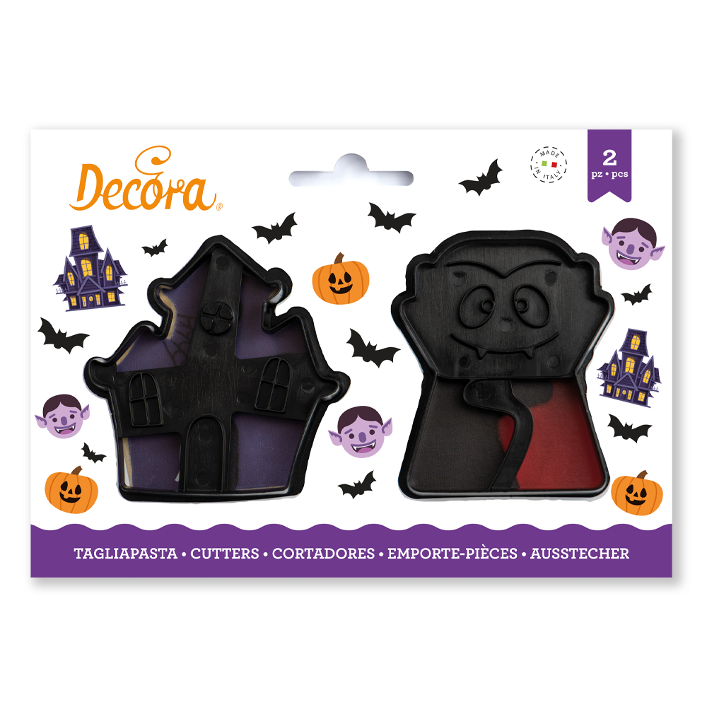 Κουπάτ Halloween βαμπίρ 8cm 2τεμ Decora