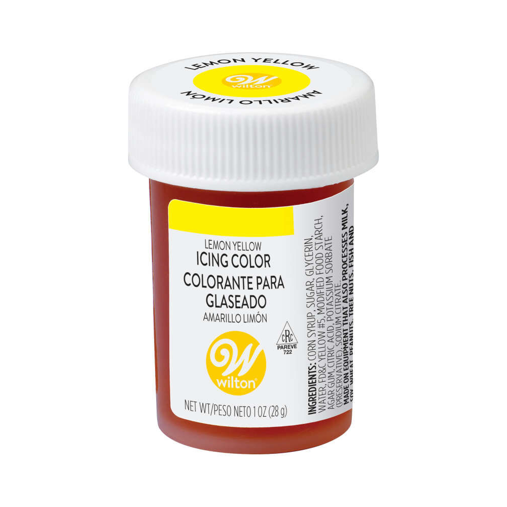 Χρώμα ζαχαροπλαστικής πάστα κίτρινο lemon 28γρ Wilton