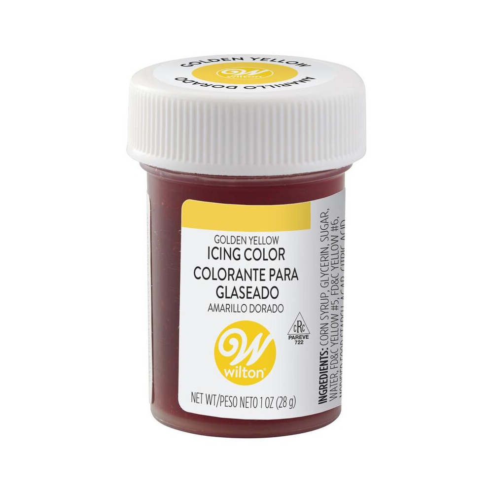 Χρώμα ζαχαροπλαστικής πάστα κίτρινο χρυσό 28γρ Wilton