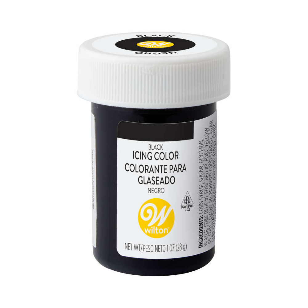Χρώμα ζαχαροπλαστικής πάστα μαύρο black 28γρ Wilton
