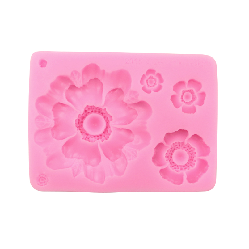 Καλούπι σιλικόνης λουλούδια διάφορα μεγέθη