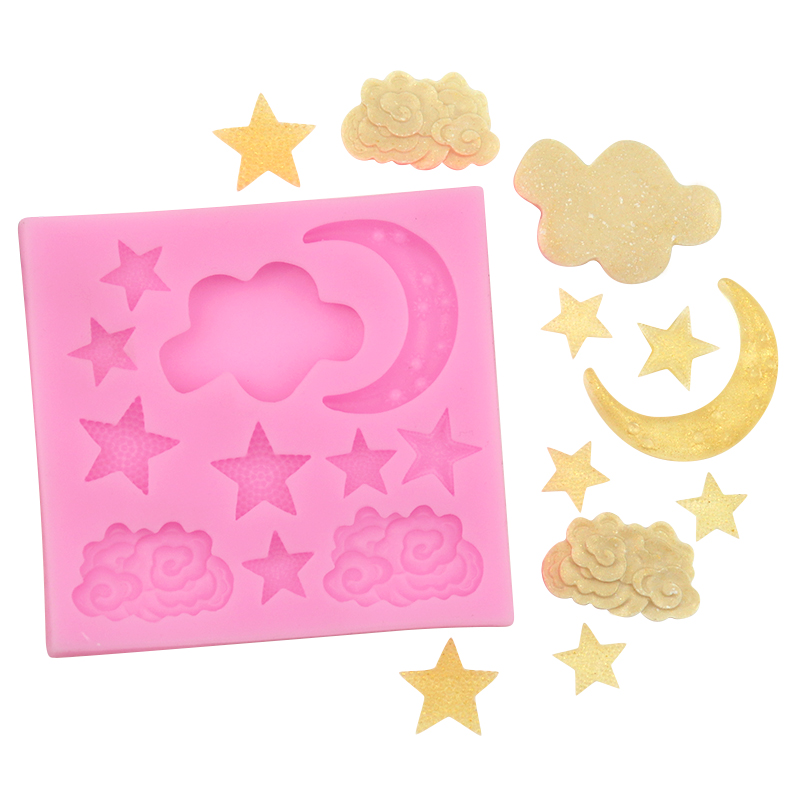 Καλούπι σιλικόνης νύχτα και σύννεφα