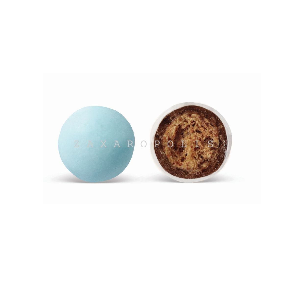 Κουφέτα Crispy γαλάζιο ματ  800γρ Zaxaropolis