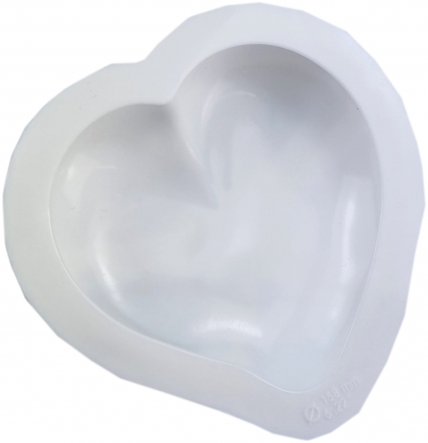 Φόρμα σιλικόνης καρδιά με γυριστή άκρη 16cm
