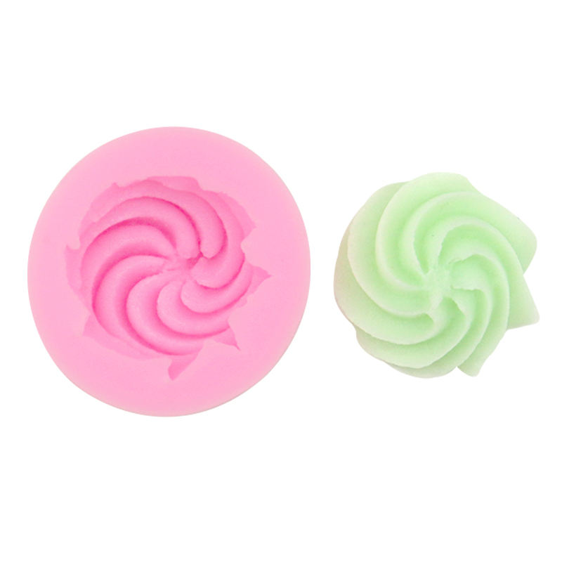 Καλούπι σιλικόνης κορνέ στριφογυριστό 4cm