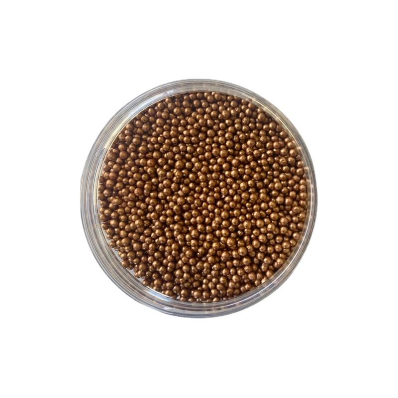 Πέρλες χάλκινες βρώσιμες 4mm 220γρ Sweetbite