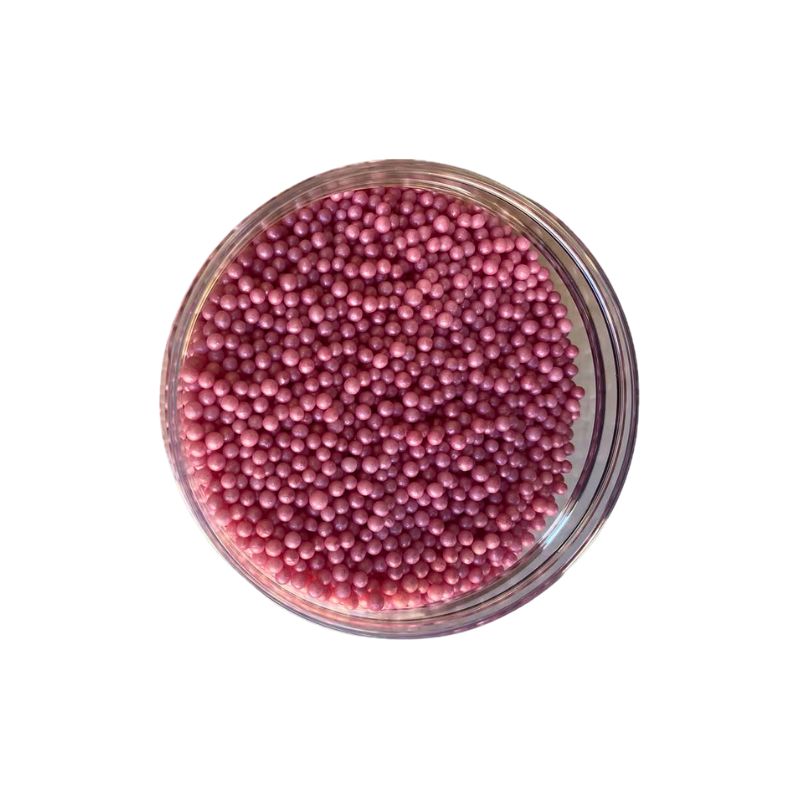 Πέρλες ροζ περλέ βρώσιμες 4mm 220γρ Sweetbite