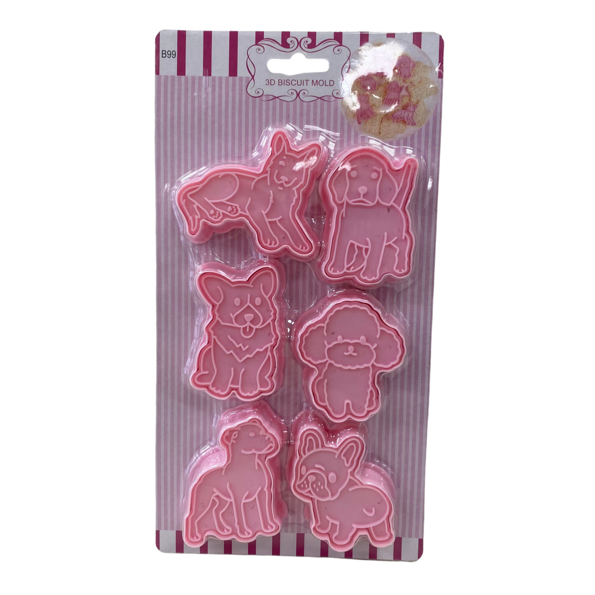 Κουπάτ σκυλάκια με σφραγίδα 6cm 6τεμ