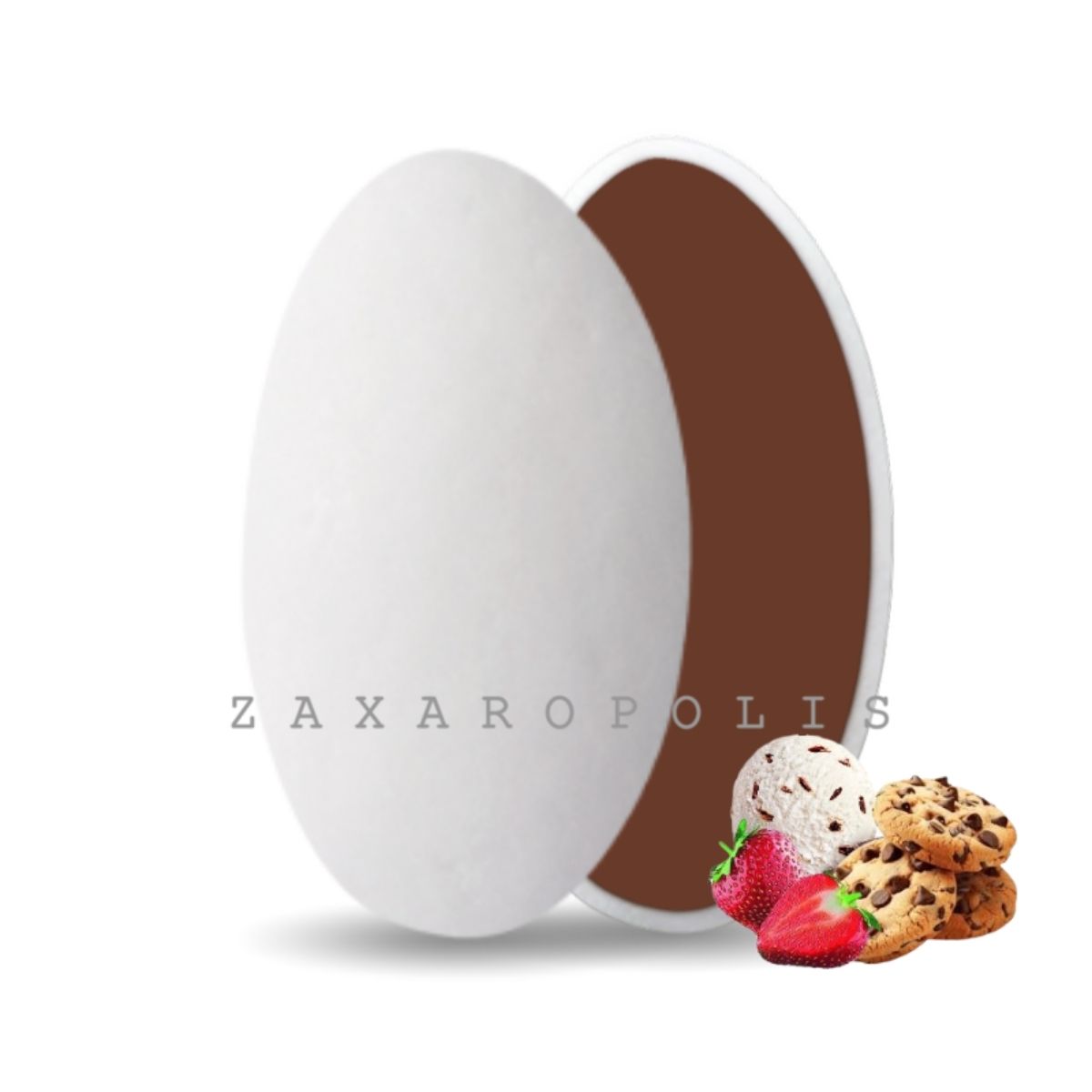 Κουφέτα Choco splash λευκό ματ mix γεύσεων 1 κιλό Zaxaropolis