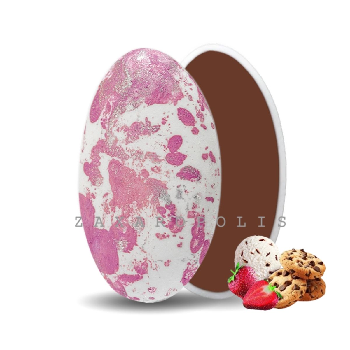 Κουφέτα Choco splash ροζ mix γεύσεων 1 κιλό Zaxaropolis