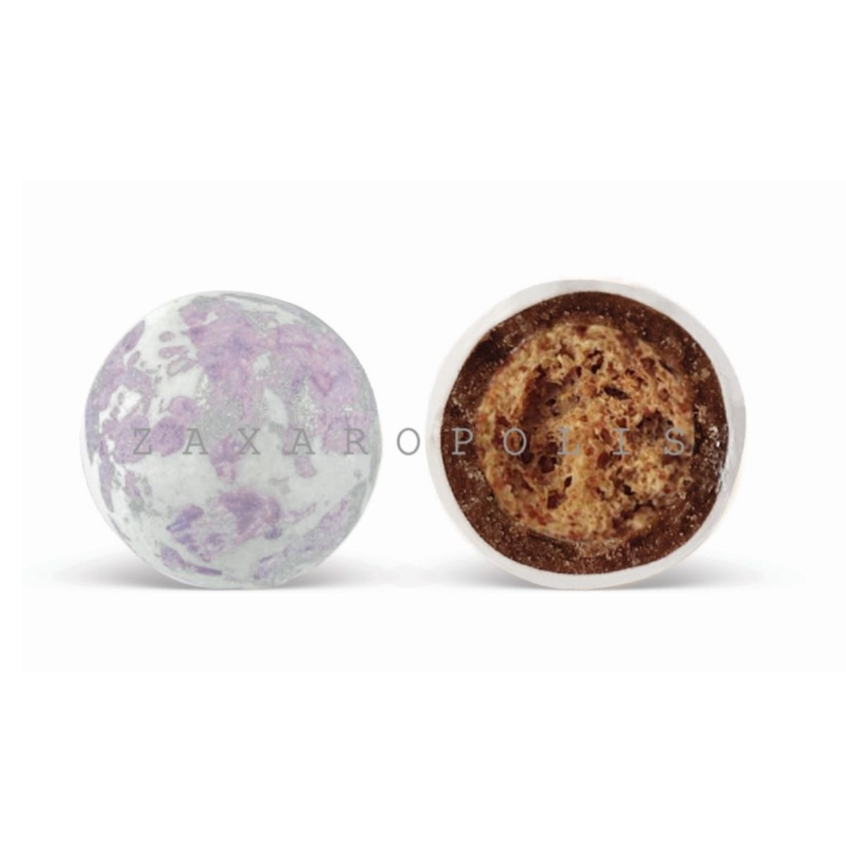 Κουφέτα Crispy πιτσιλωτό λιλά 800γρ Zaxaropolis