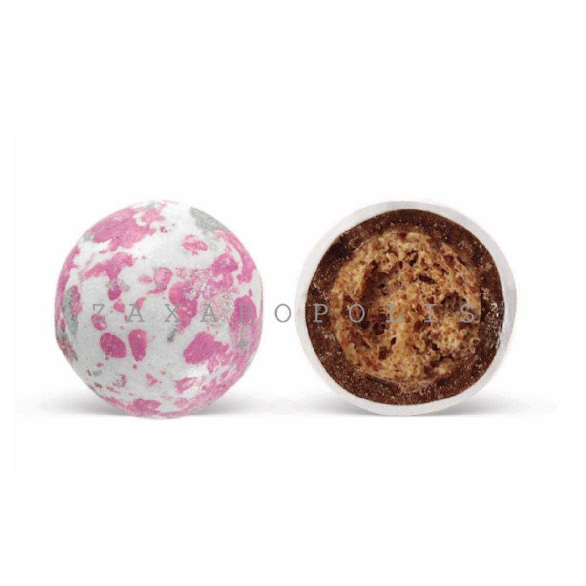 Κουφέτα Crispy πιτσιλωτό ροζ 800γρ Zaxaropolis