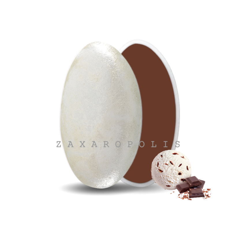 Κουφέτα Choco Splash λευκό περλέ στρατσιατέλα 1 κιλό Zaxaropolis