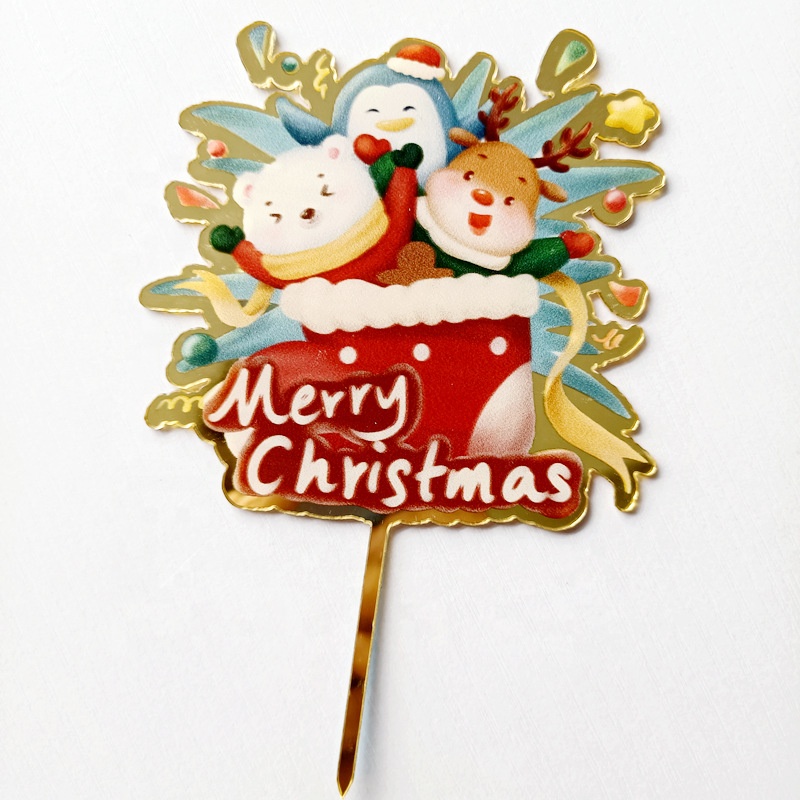 Topper χριστουγεννιάτικες φιγούρες 14cm