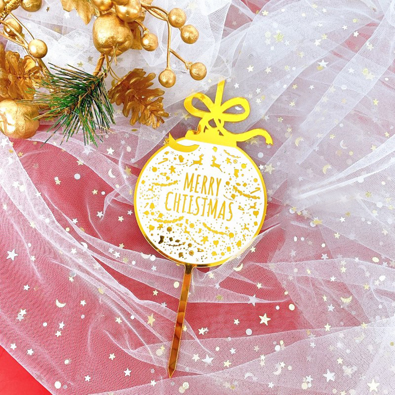 Topper χριστουγεννιάτικο στολίδι Merry Christmas 20cm