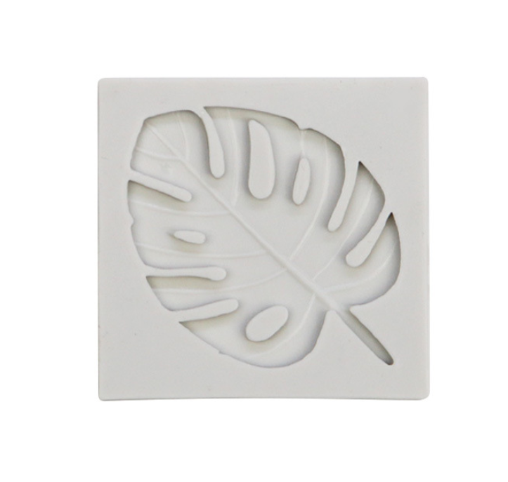 Καλούπι σιλικόνης τροπικό φύλλο 6cm