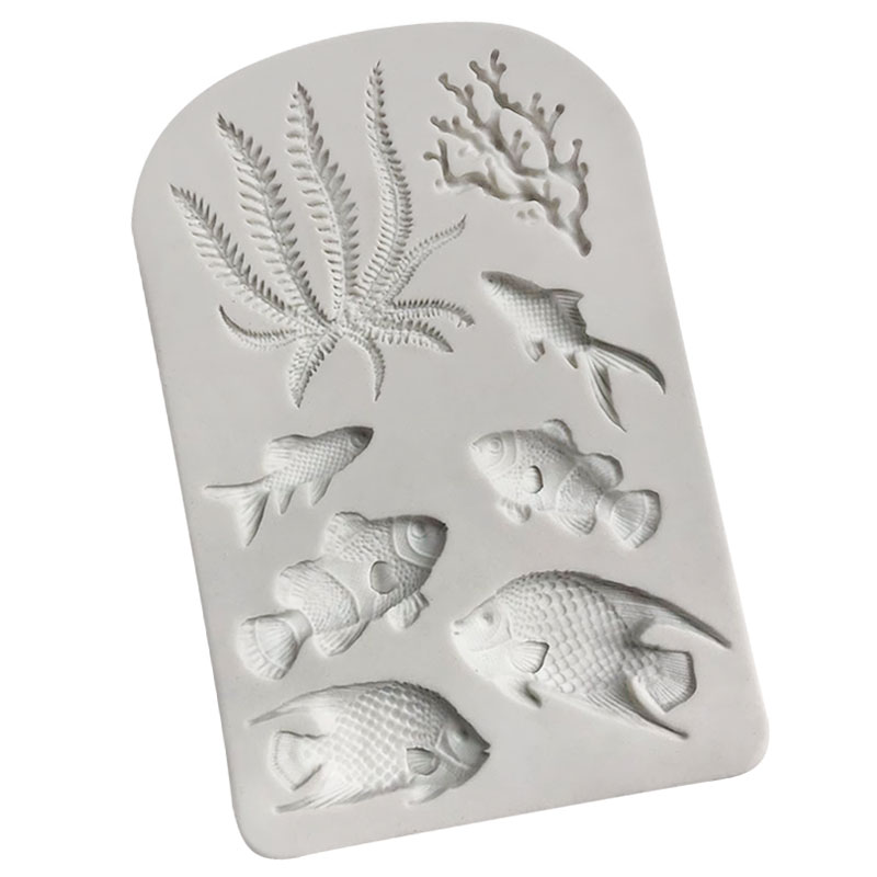 Καλούπι σιλικόνης ψάρια και φύκια