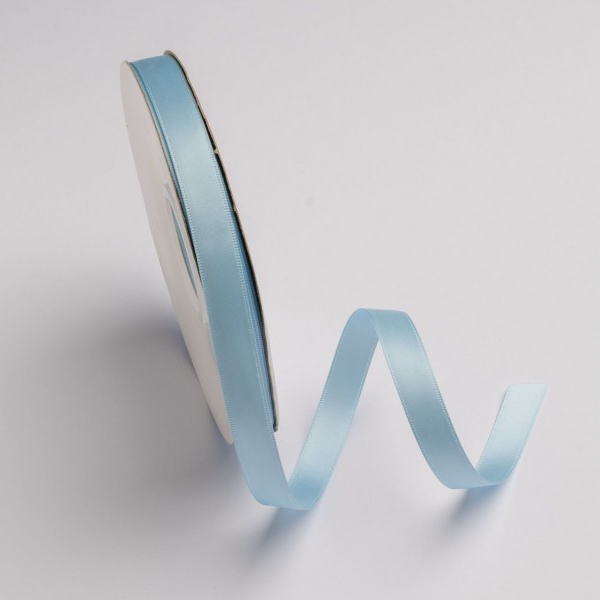 Κορδέλα σατέν γαλάζιο με ούγια 12mm 50m διπλής όψης