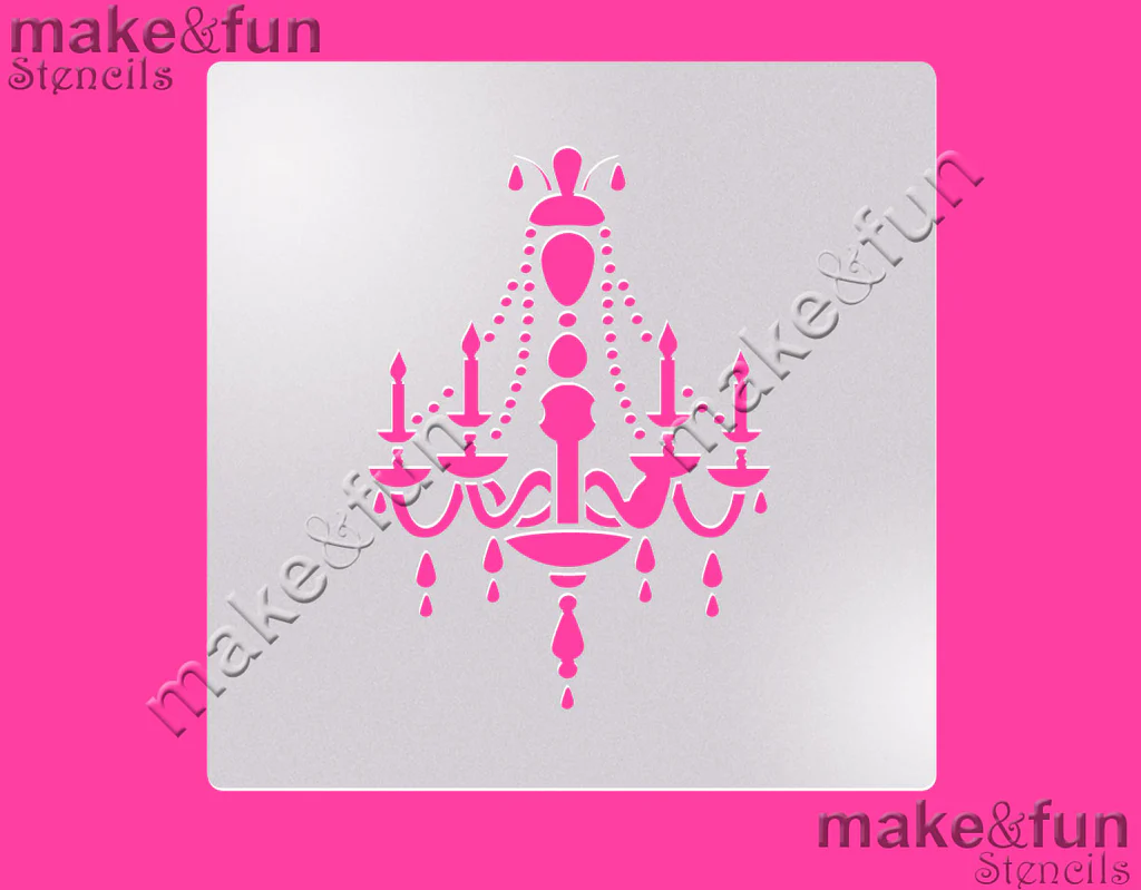 Στένσιλ πολυέλαιος 14x14cm