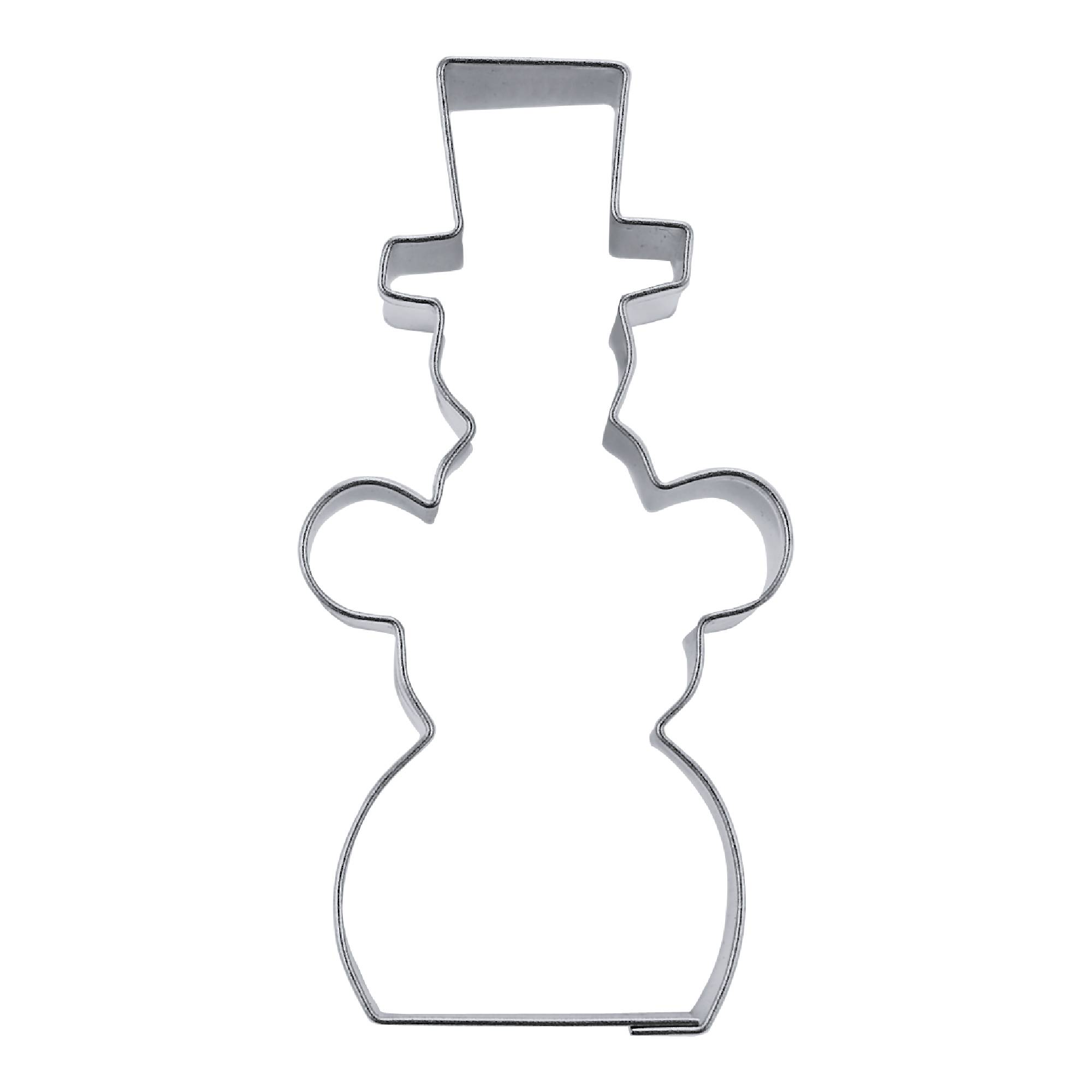 Κουπάτ χιονάνθρωπος με καπέλο ανοξείδωτο 7cm Staedter