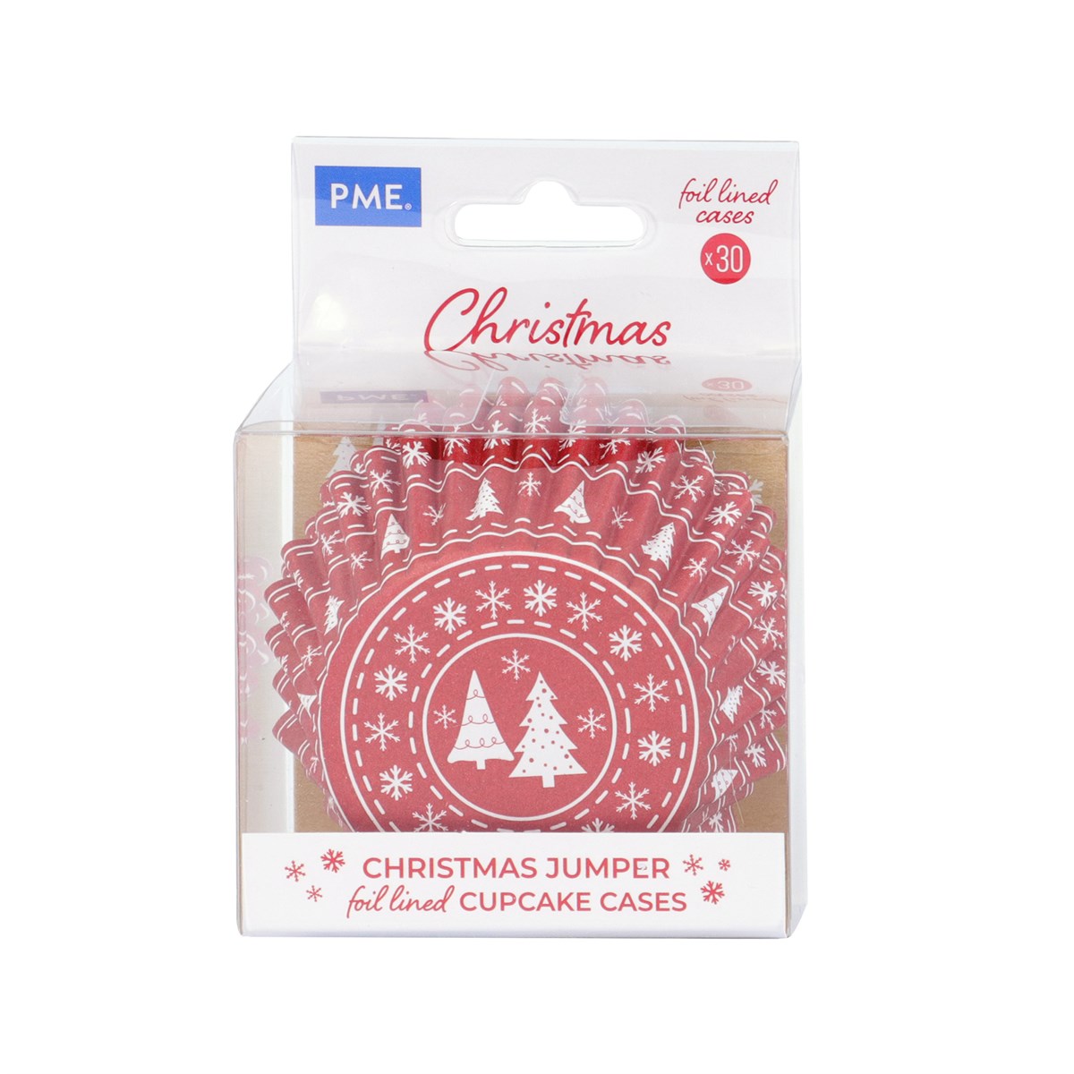 Θήκες cupcake Christmas Jumber 5cm 30τεμ PME