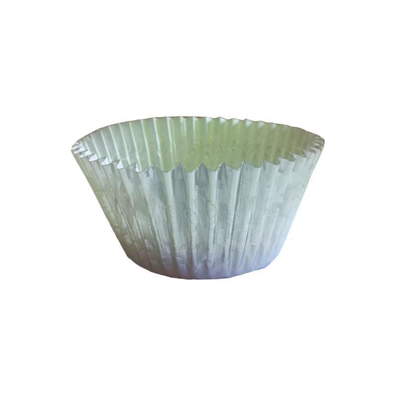Θήκες cupcake ασημί 5cm 18τεμ