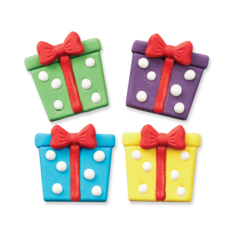 Δώρα πολύχρωμα βρώσιμα 4cm 24 τεμαχια Sugart