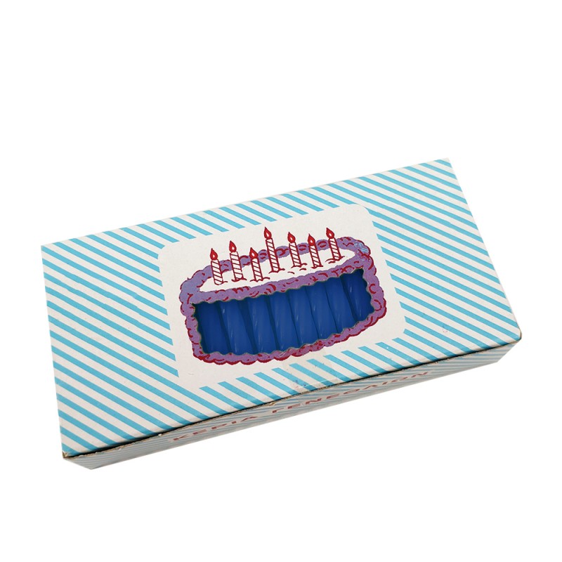 Κεριά twist γαλάζια 7cm 100τεμ