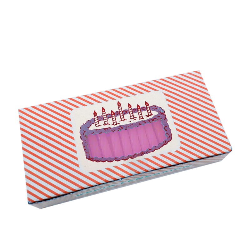 Κεριά twist ροζ 7cm 100τεμ