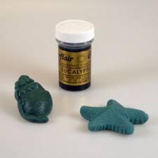 Χρώμα ζαχαροπλαστικής πάστα πράσινο eucalyptus 25γρ Sugarflair