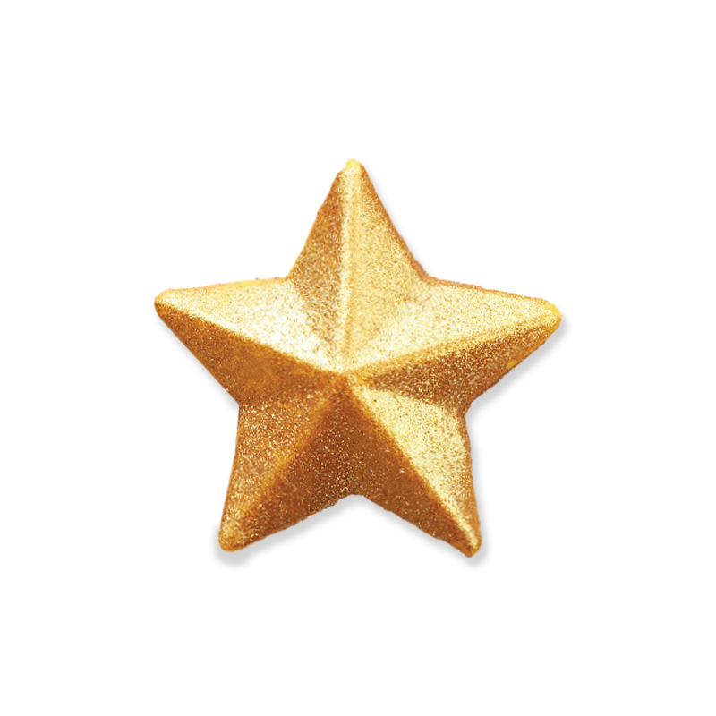 Αστέρια χρυσά  3cm 30τεμ Sugart