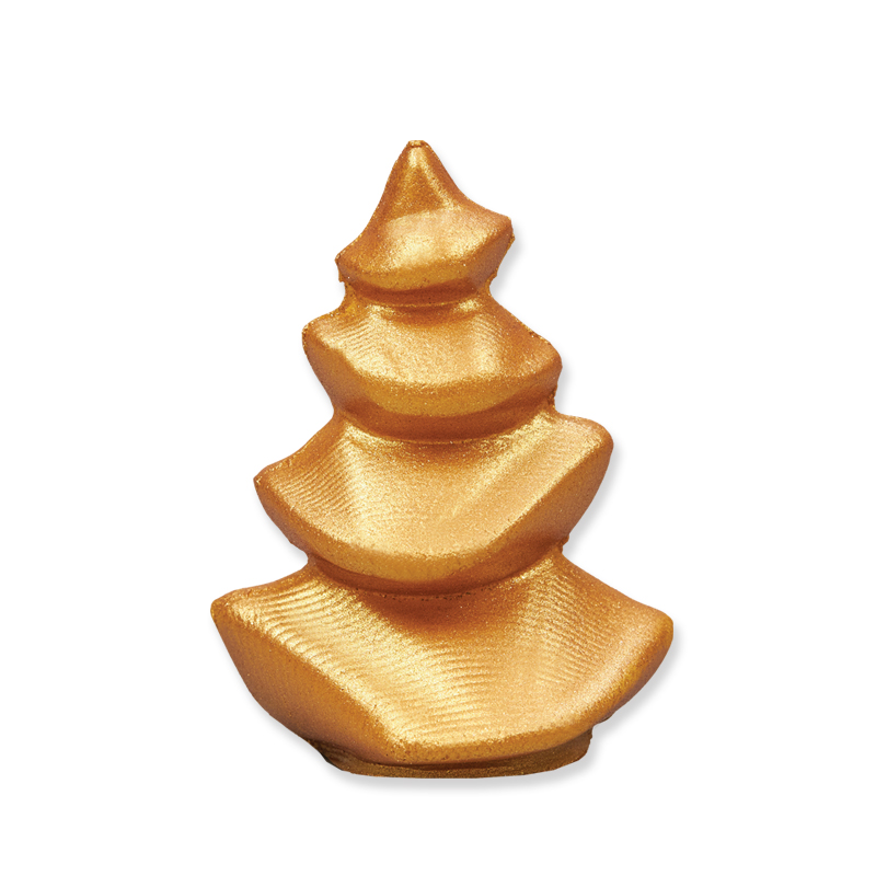 Έλατο χρυσό 3d 6cm βρώσιμο 12τεμ Sugart