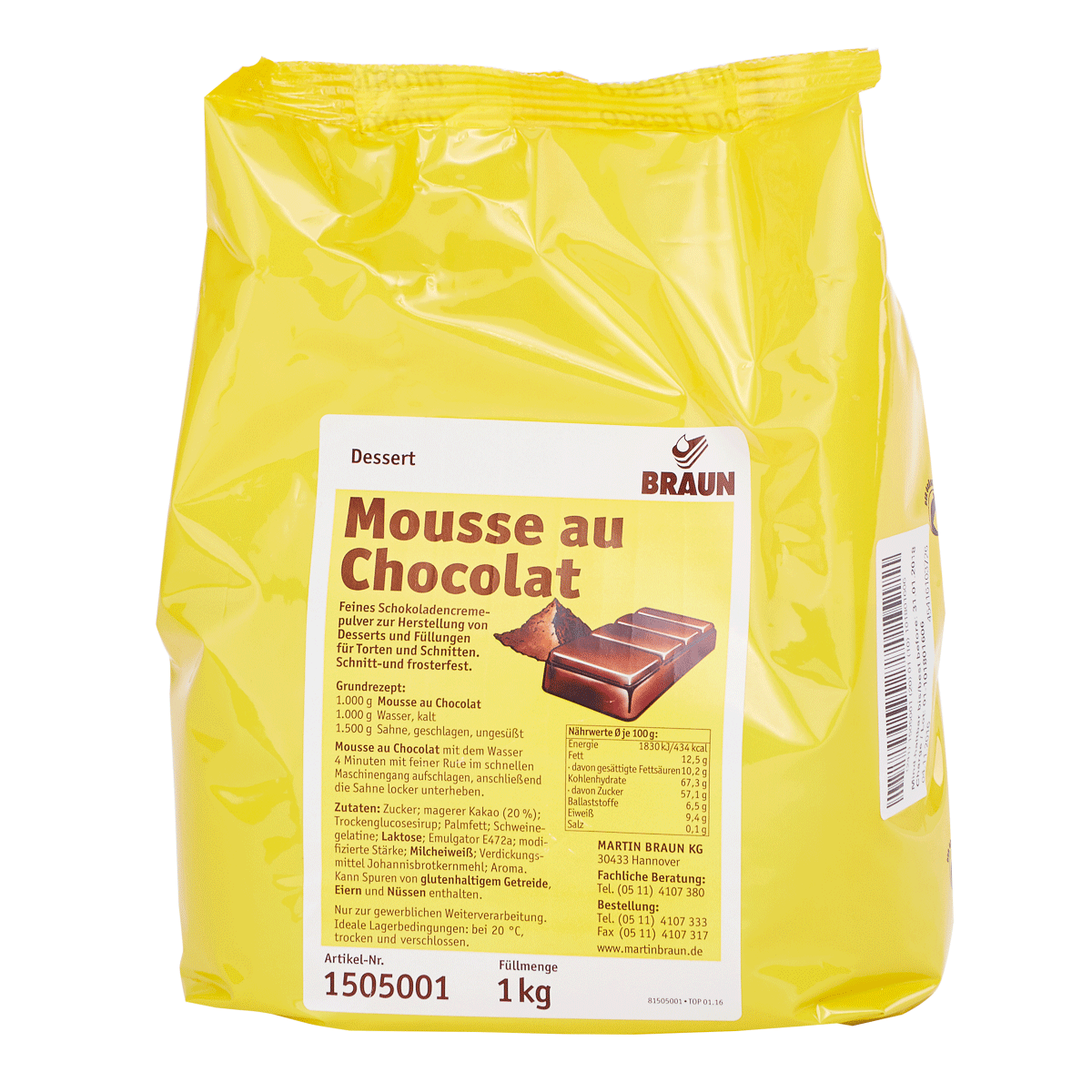 Μίγμα για μους σοκολάτας Braun 1 κιλό