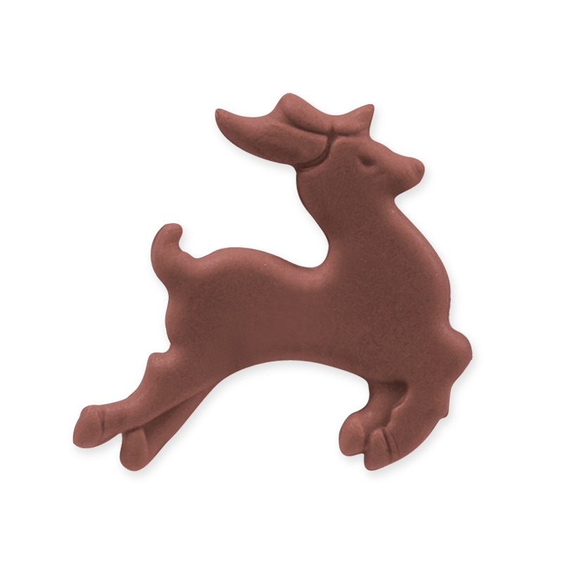 Ελαφάκια βρώσιμα καφέ 6cm 10τεμ Sugart