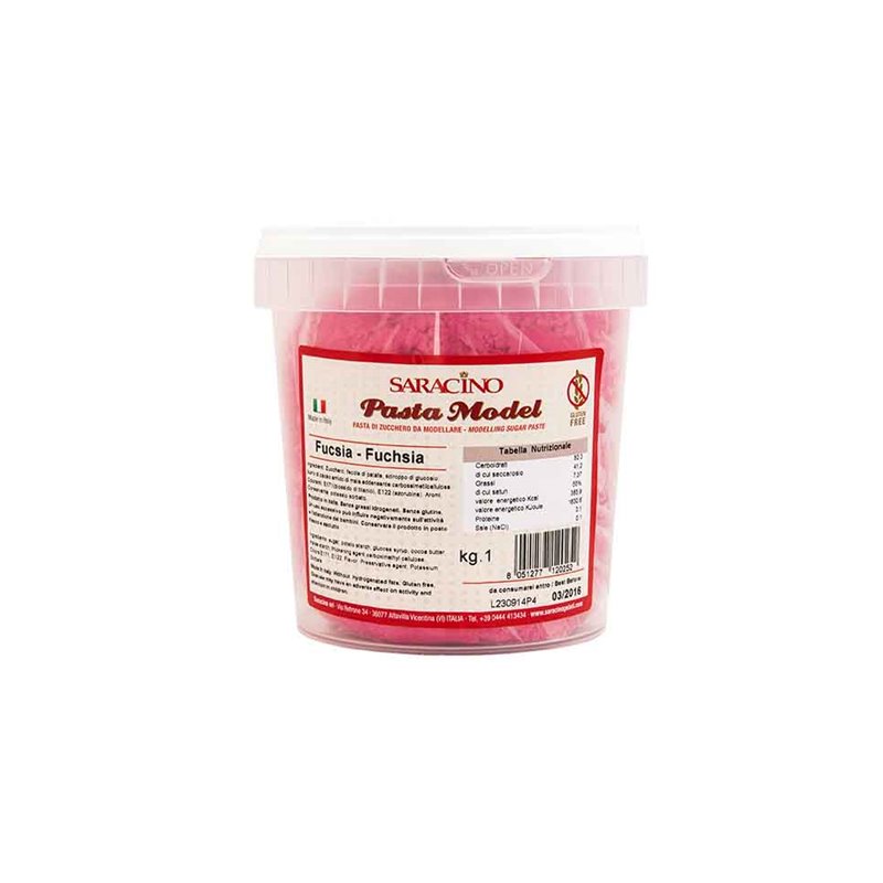 Ζαχαρόπαστα μοντελισμού φουξ 1 κιλό Saracino