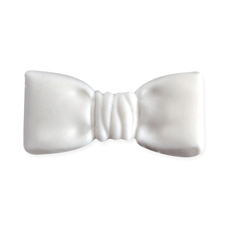 Φιογκάκια λευκά 6cm 10τεμ ζαχαρωτά Sugart