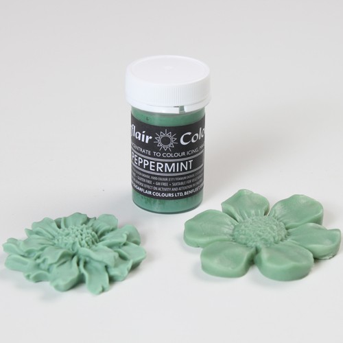 Χρώμα ζαχαροπλαστικής πάστα πράσινο peppermint 25γρ Sugarflair