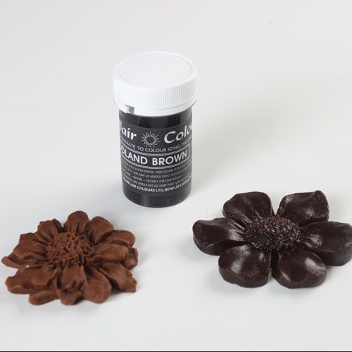 Χρώμα ζαχαροπλαστικής πάστα καφε woodland 25γρ Sugarflair