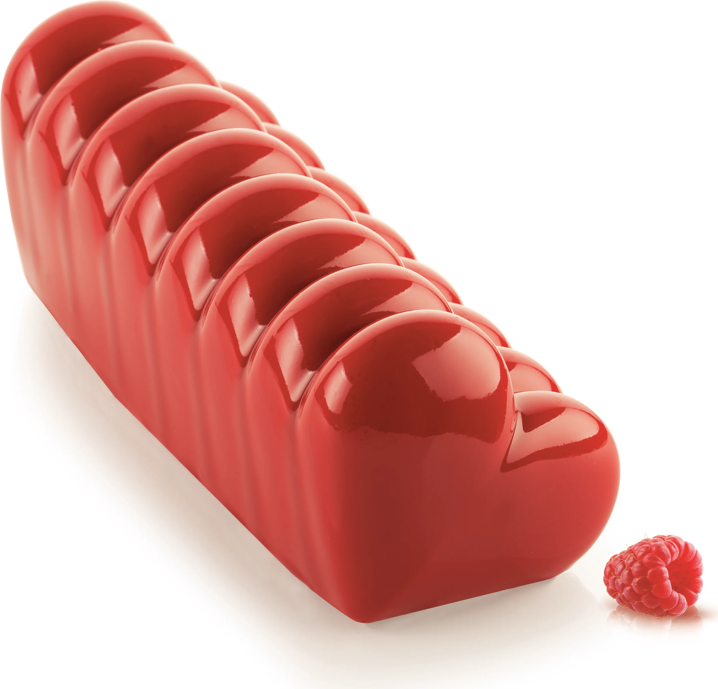 Φόρμα σιλικόνης μακρόστενη καρδιά 24x9x9cm Silikomart