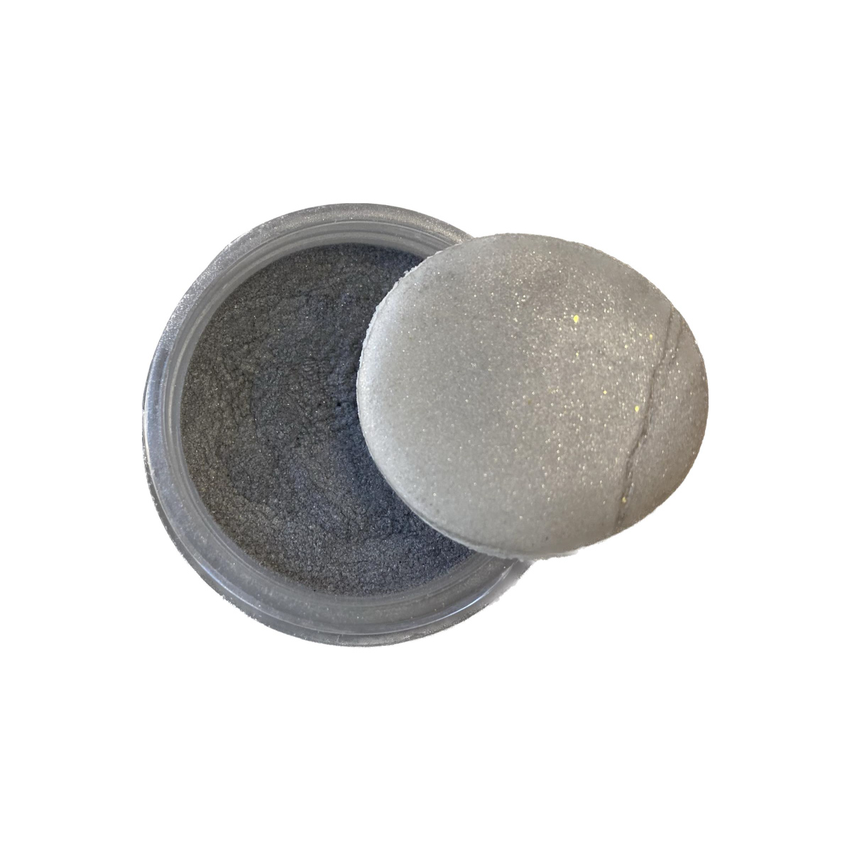 Χρώμα ζαχαροπλαστικής σκόνη ασημί σκούρο dark silver 5γρ Sweetbite