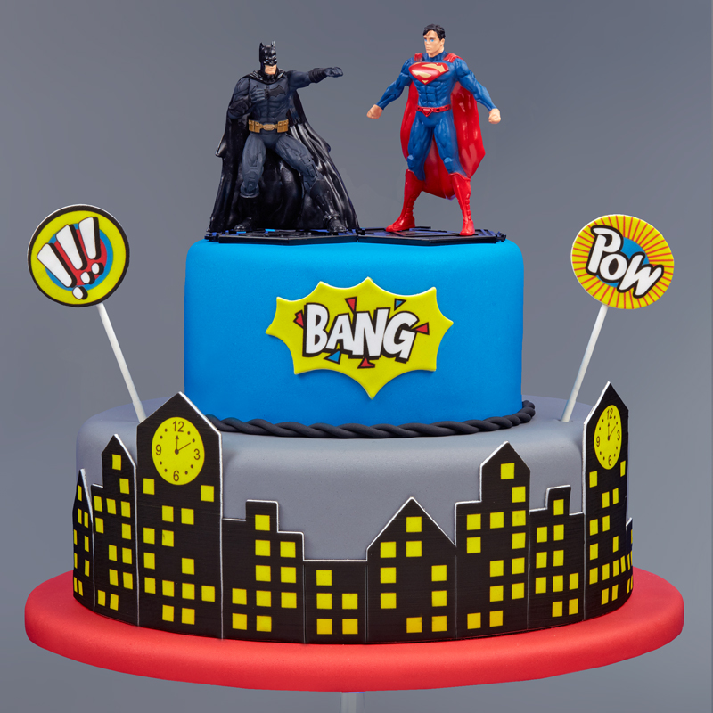 Πλάκα ζαχαρόπαστας φώτα της πόλης 20x30cm Sugart