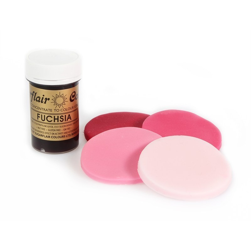 Χρώμα ζαχαροπλαστικής πάστα φουξ 400γρ Sugarflair