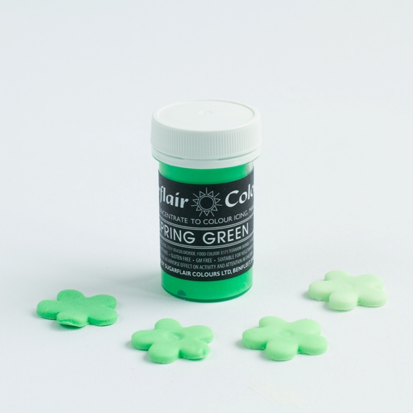 Χρώμα ζαχαροπλαστικής πάστα πράσινο spring 25γρ Sugarflair