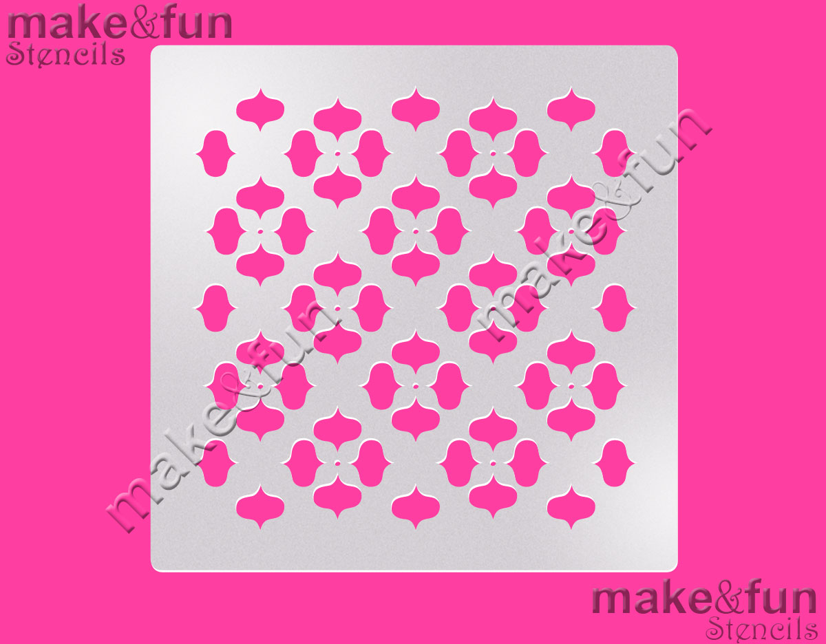 Στένσιλ eastern pattern 2 14x14cm