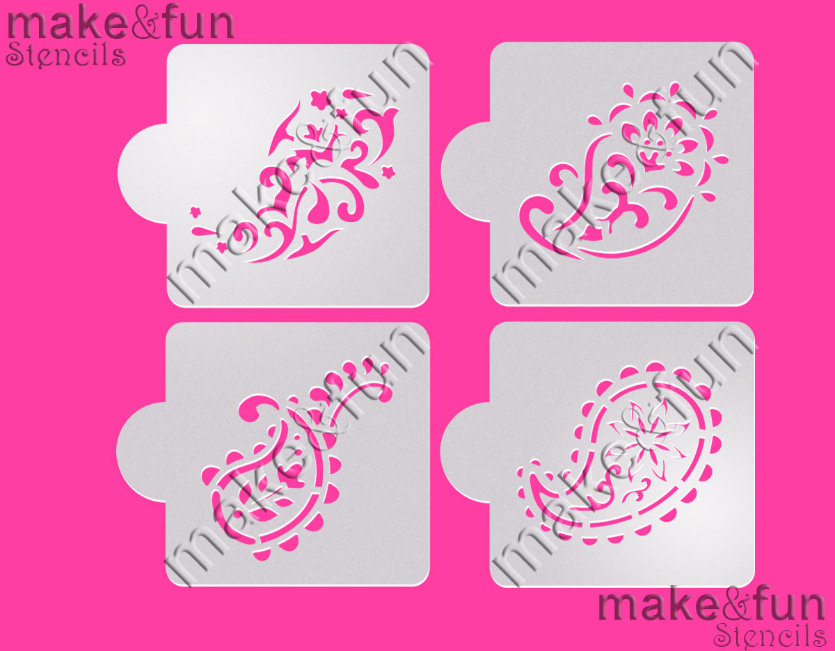 Στένσιλ λαχούρια 2 - 6,5cm 4τεμ